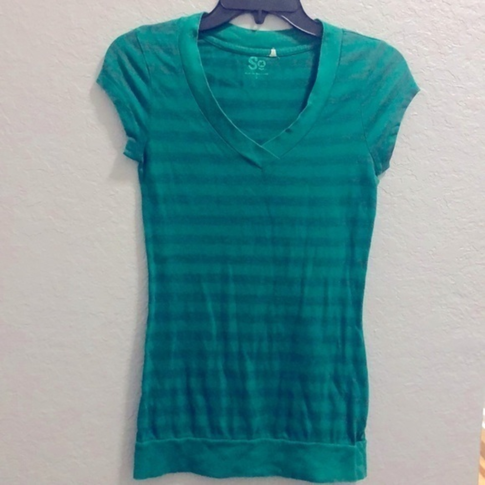 So Green Stripe Shirt S